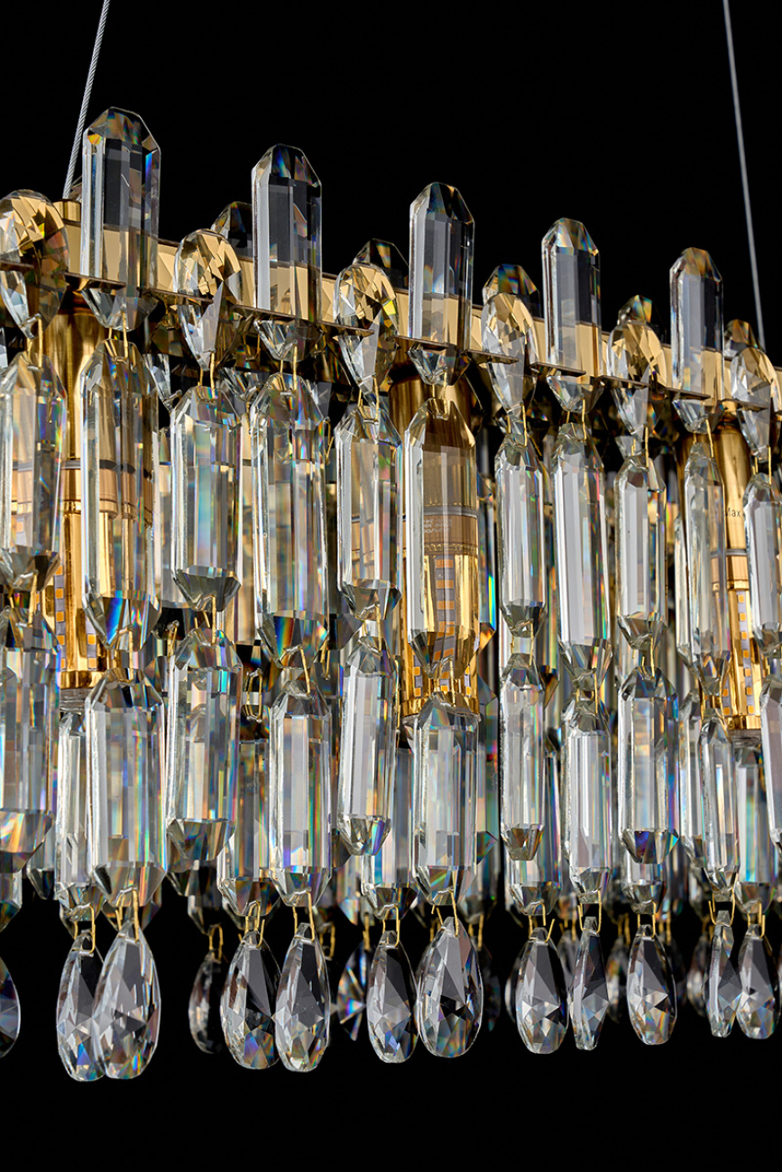 Подвесная люстра elien le3001/1200lr gd