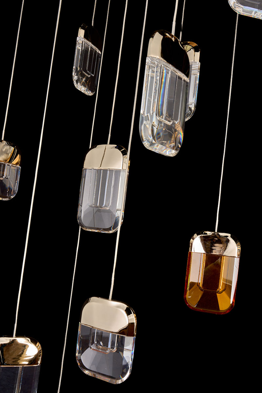 Подвесная люстра natali le7771/13 gold