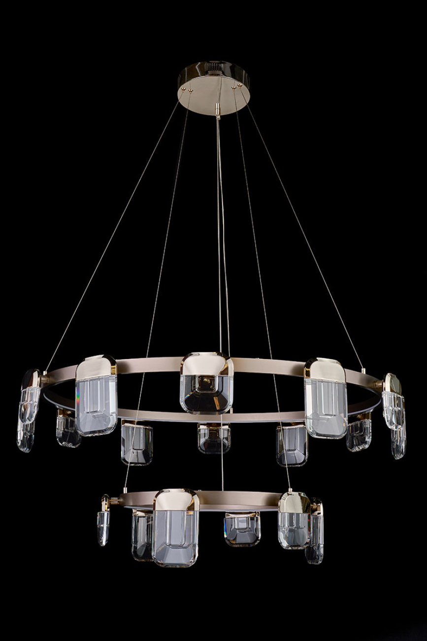 Подвесная люстра natali le7771/12+6 gold