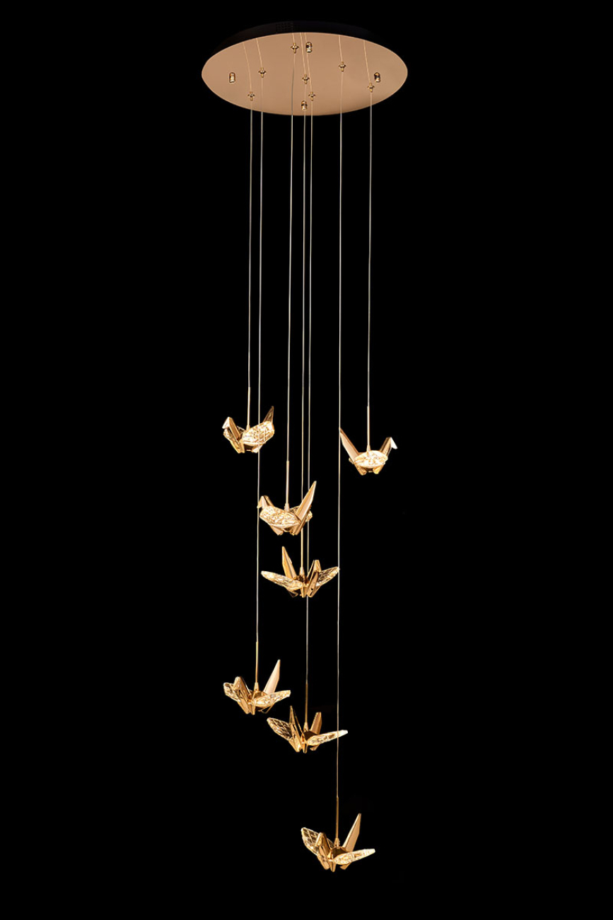 Подвесная люстра alma le7706/7 gold