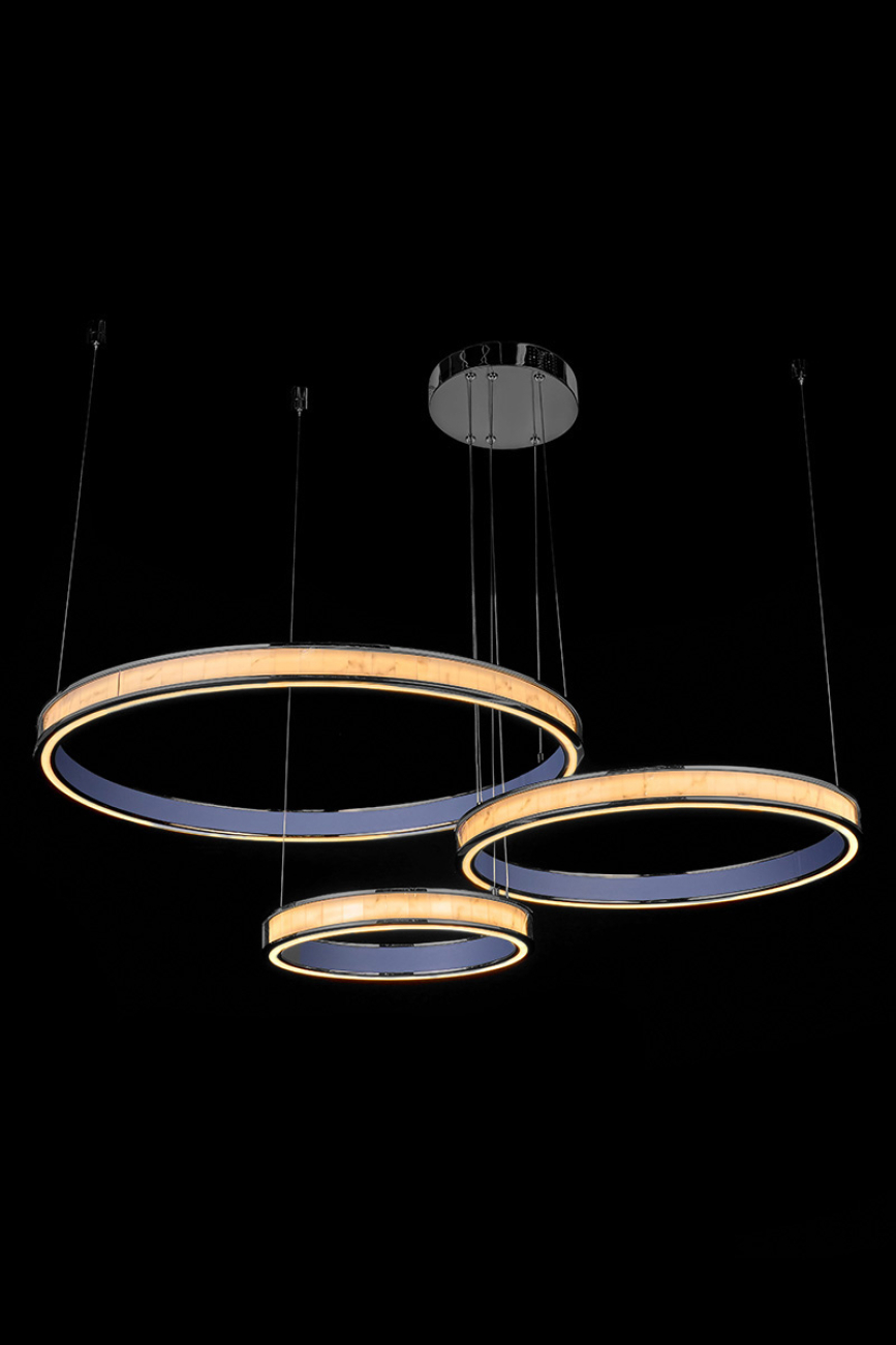 Подвесная люстра christine le7702/800-3f black chrome