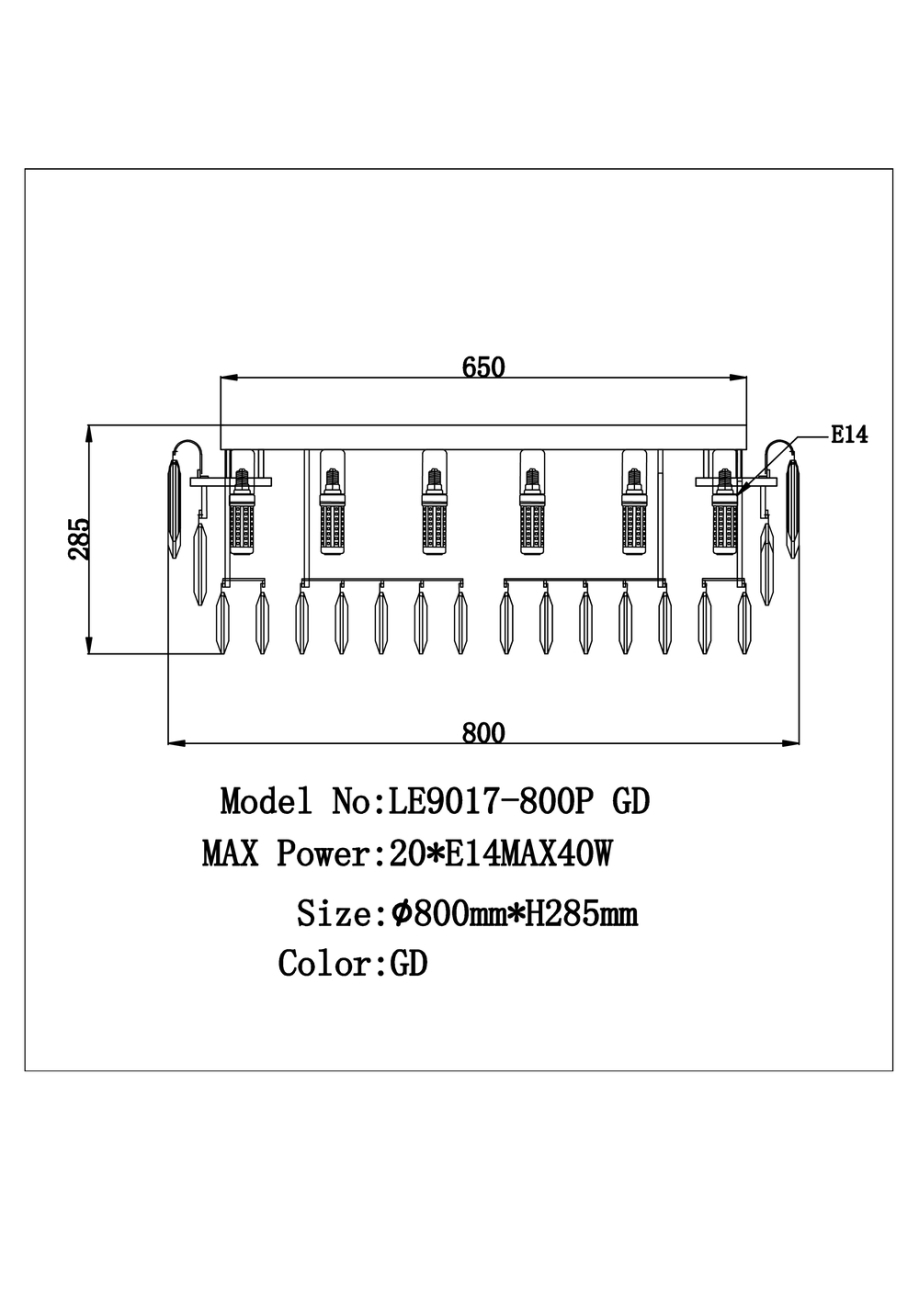 Потолочная люстра catherine le9017/800p ch