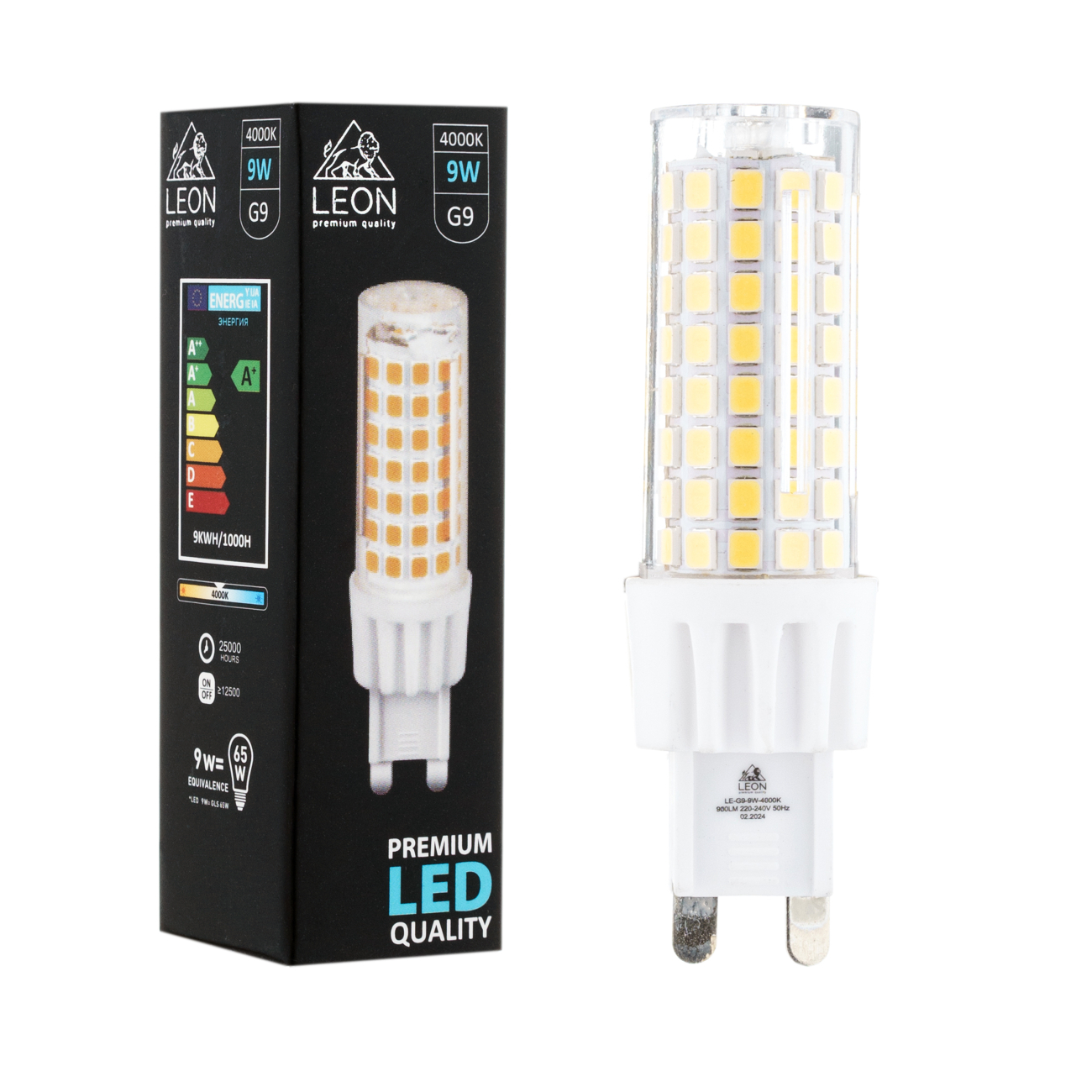 Светодиодная лампа leon le-g9-9w-4000k
