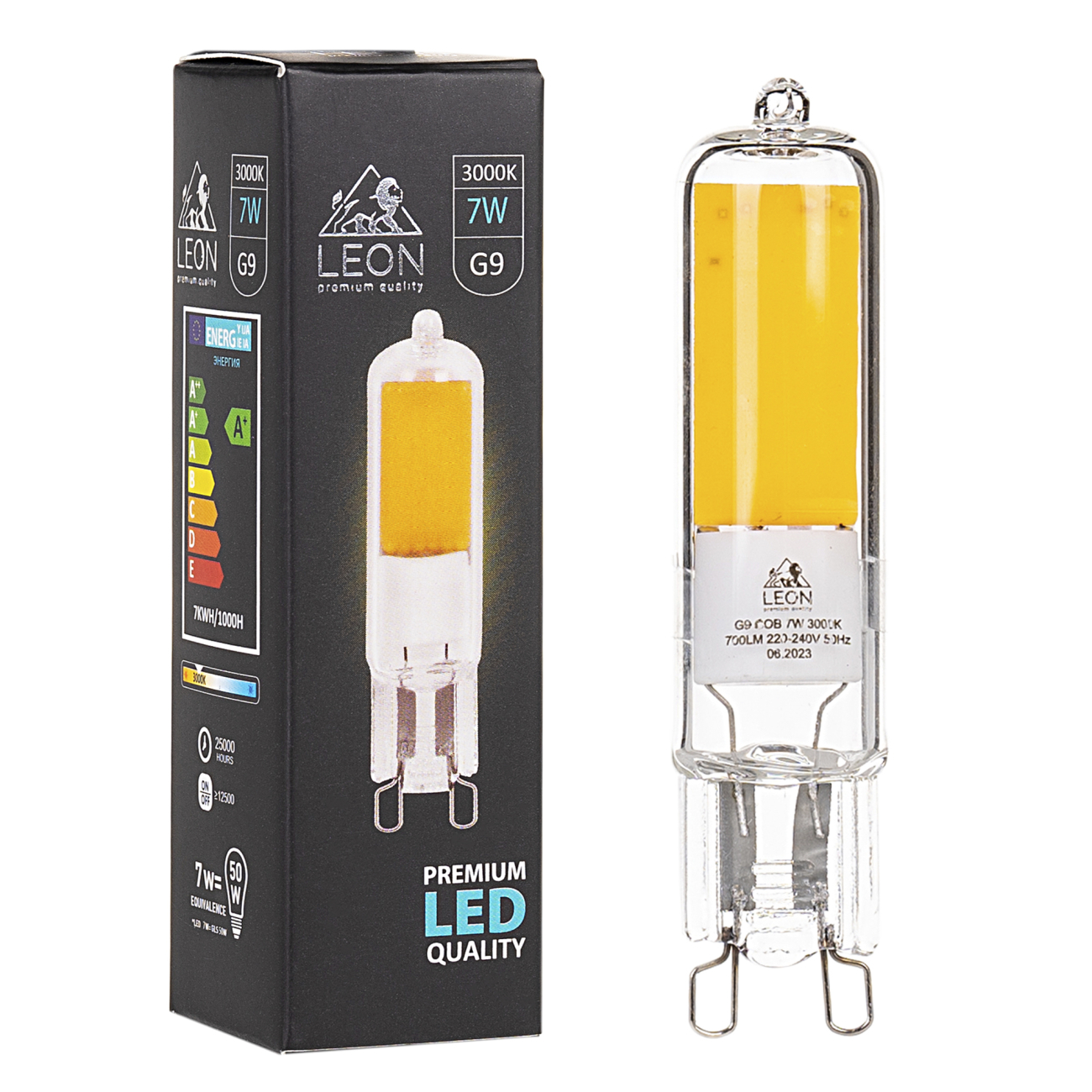 Светодиодная лампа leon le-g9-cob-7w-3000k