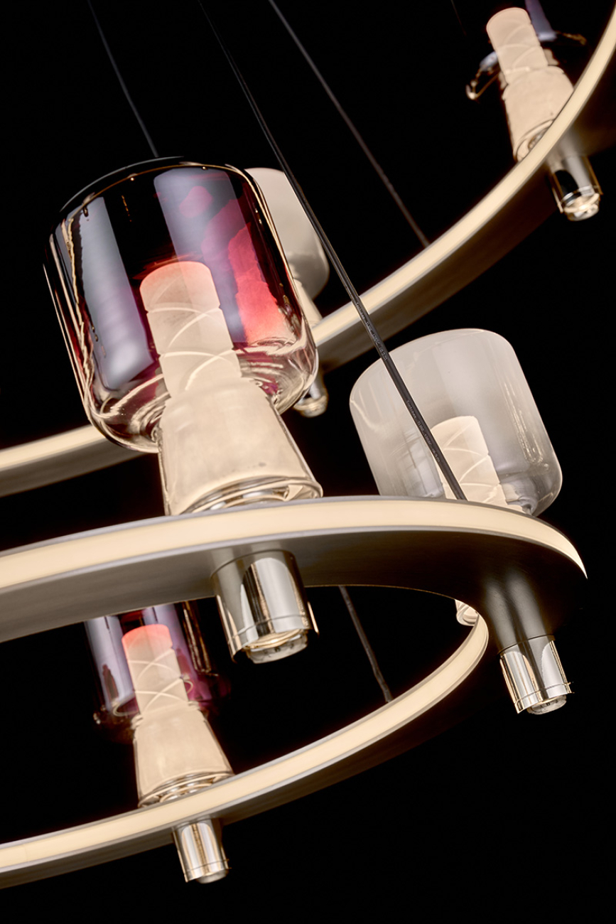 Подвесная люстра marie le7719/10+5 nickel