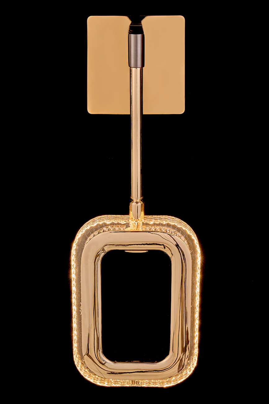 Бра theona le7701/1w grey/gold