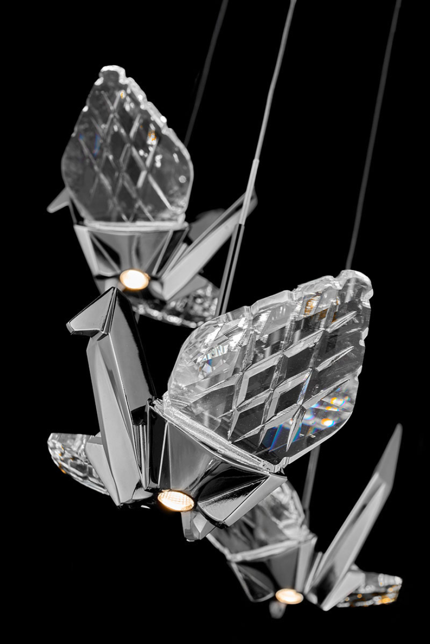 Подвесная люстра alma le7706/7 black chrome