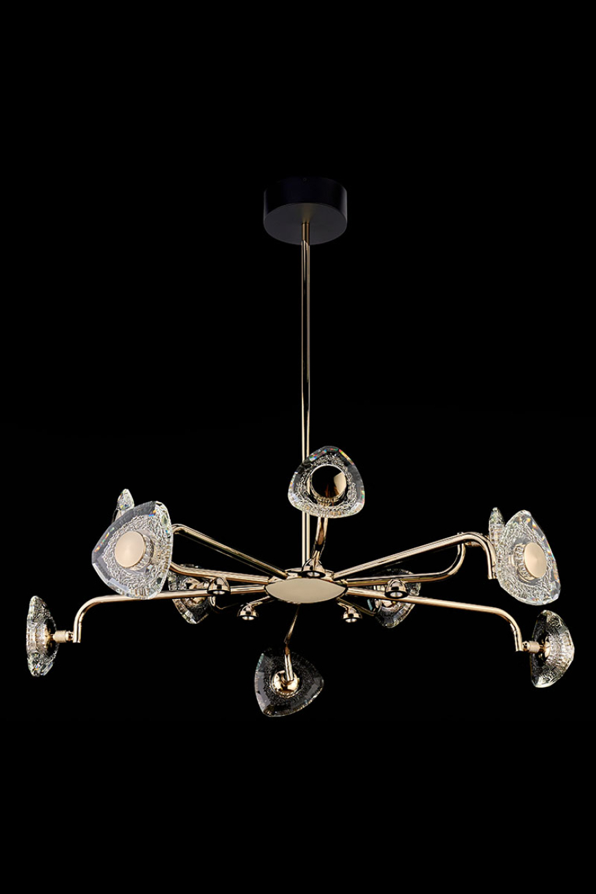 Подвесная люстра iris le7913/10g gold