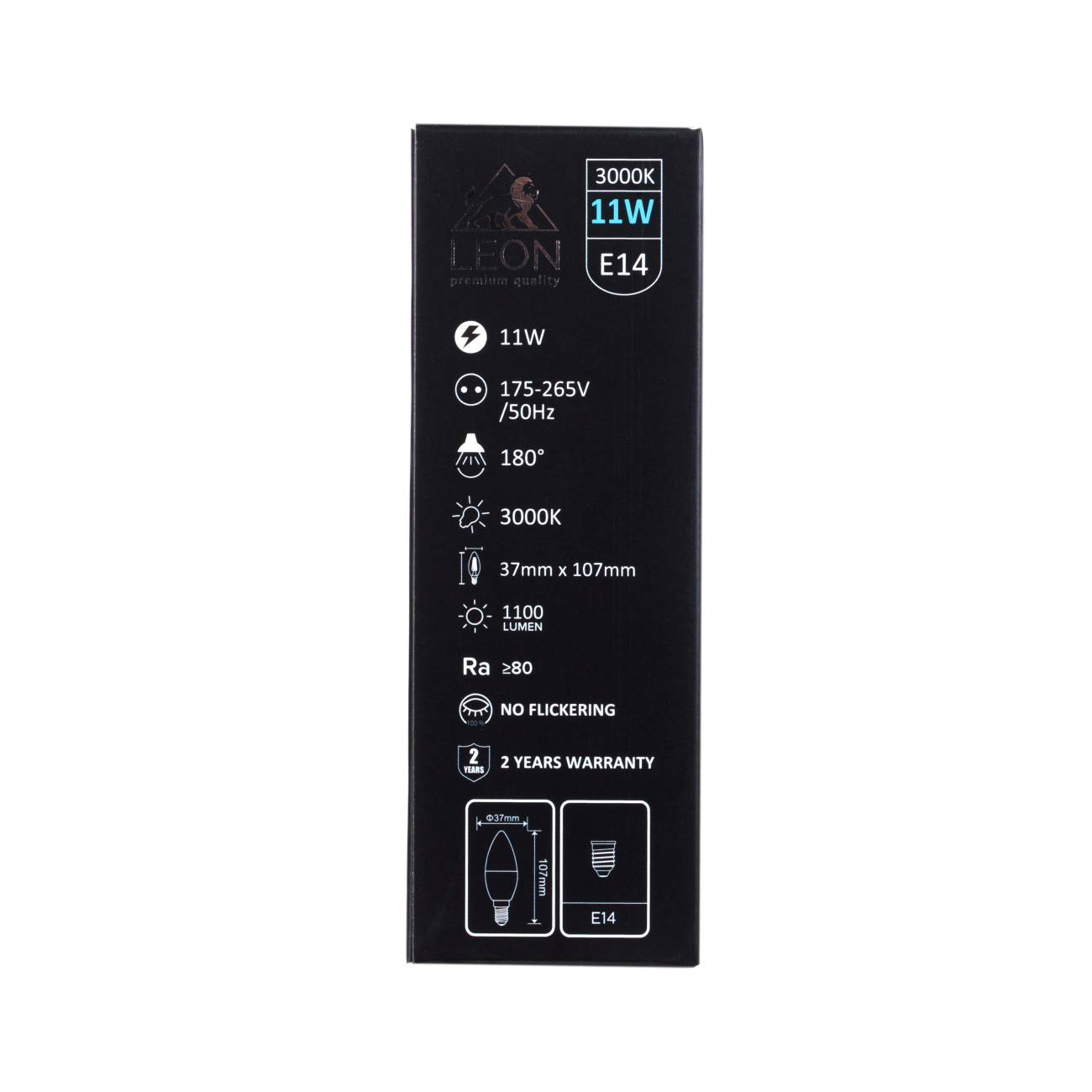 Светодиодная лампа leon le-c35-11w-3000k-e14