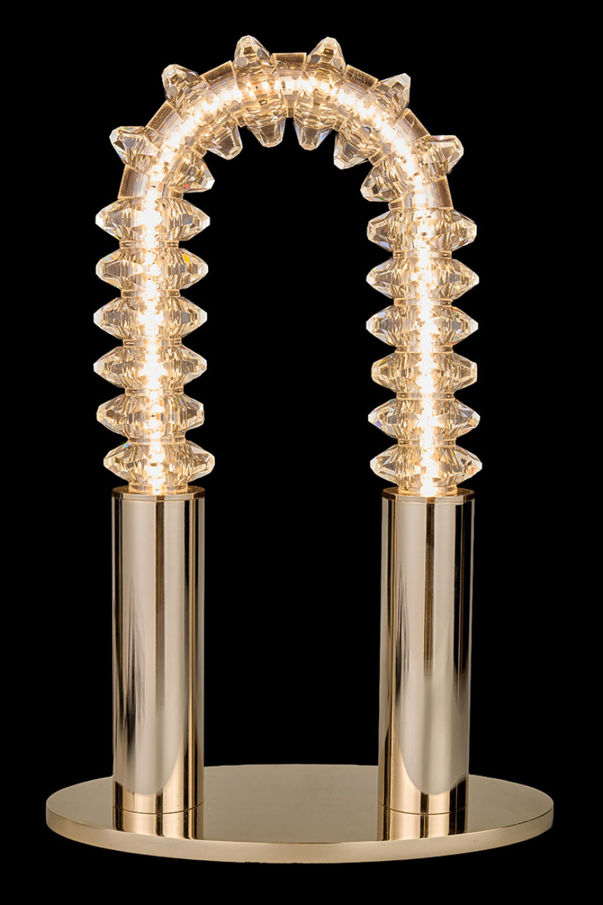 Настольная лампа tesla le3064/2t gd