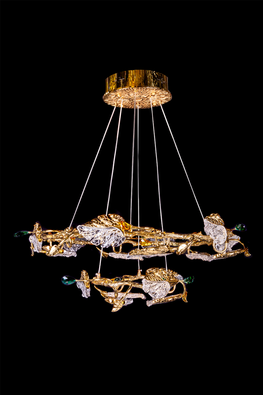 Подвесная люстра olivia le3037/800-2k gd