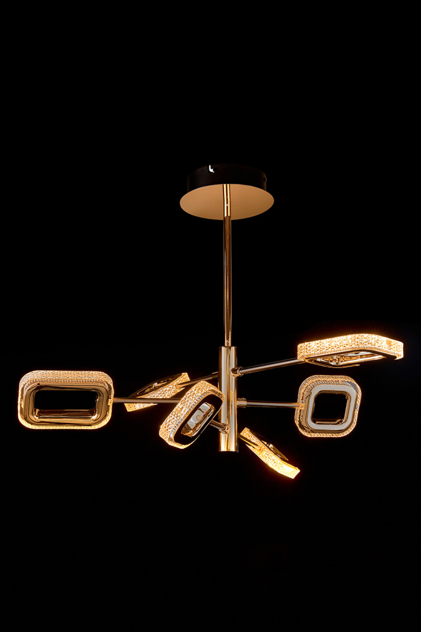 Подвесная люстра theona le7701/6g gold