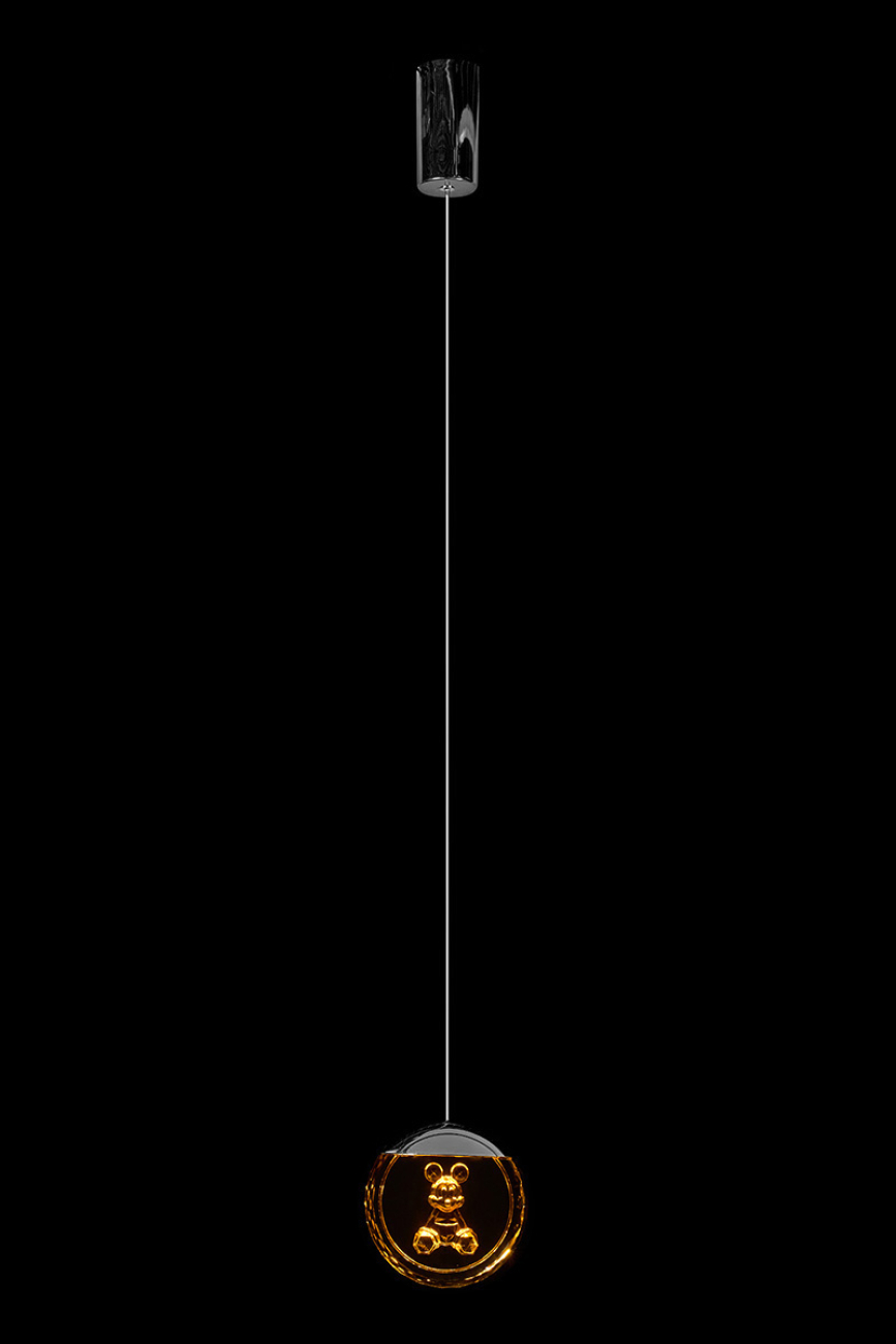 Подвесной светильник mickey le7714/1or black chrome