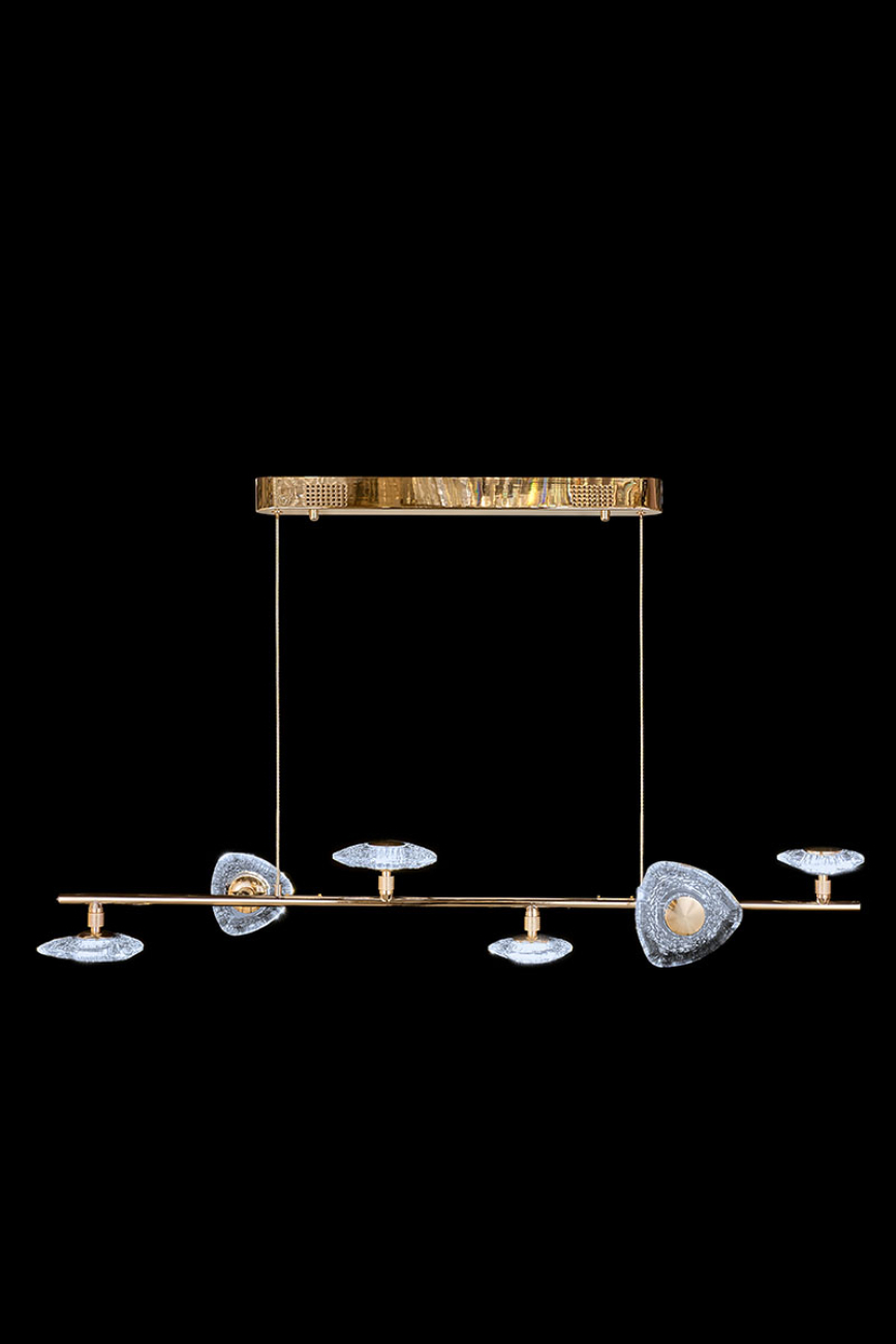 Подвесная люстра iris le7913/6l gold