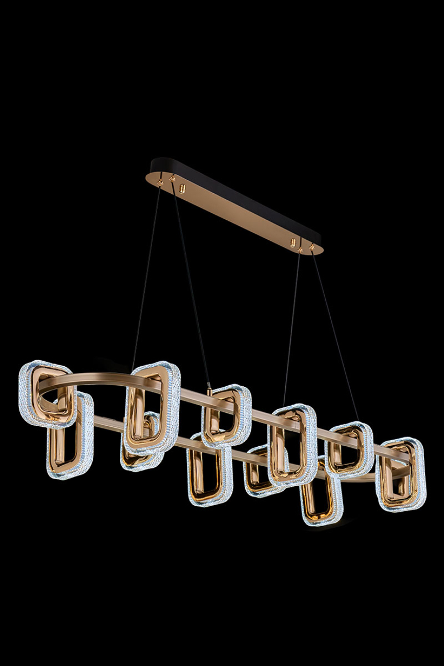 Подвесная люстра theona le7701/12l grey/gold