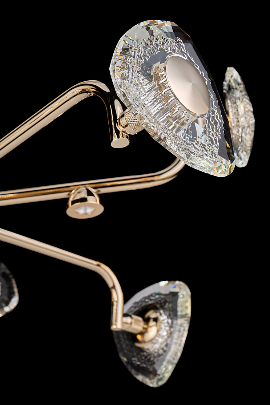 Подвесная люстра iris le7913/8g gold