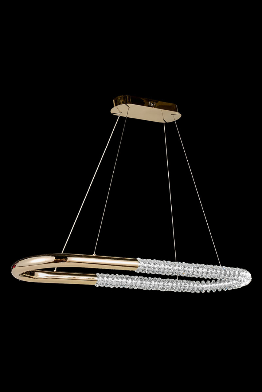 Подвесная люстра tesla le3064/1050l gd