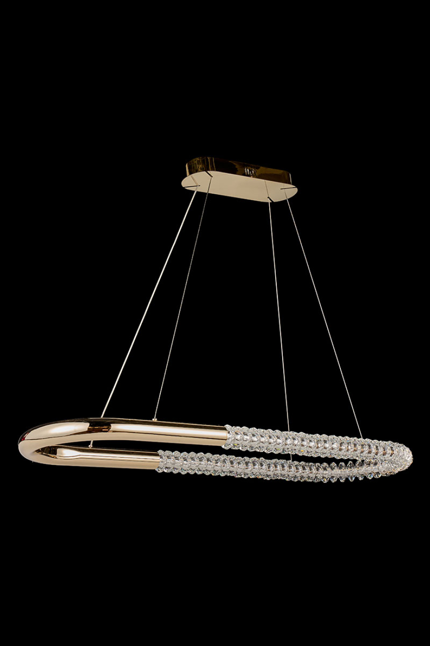 Подвесная люстра tesla le3064/1050l gd