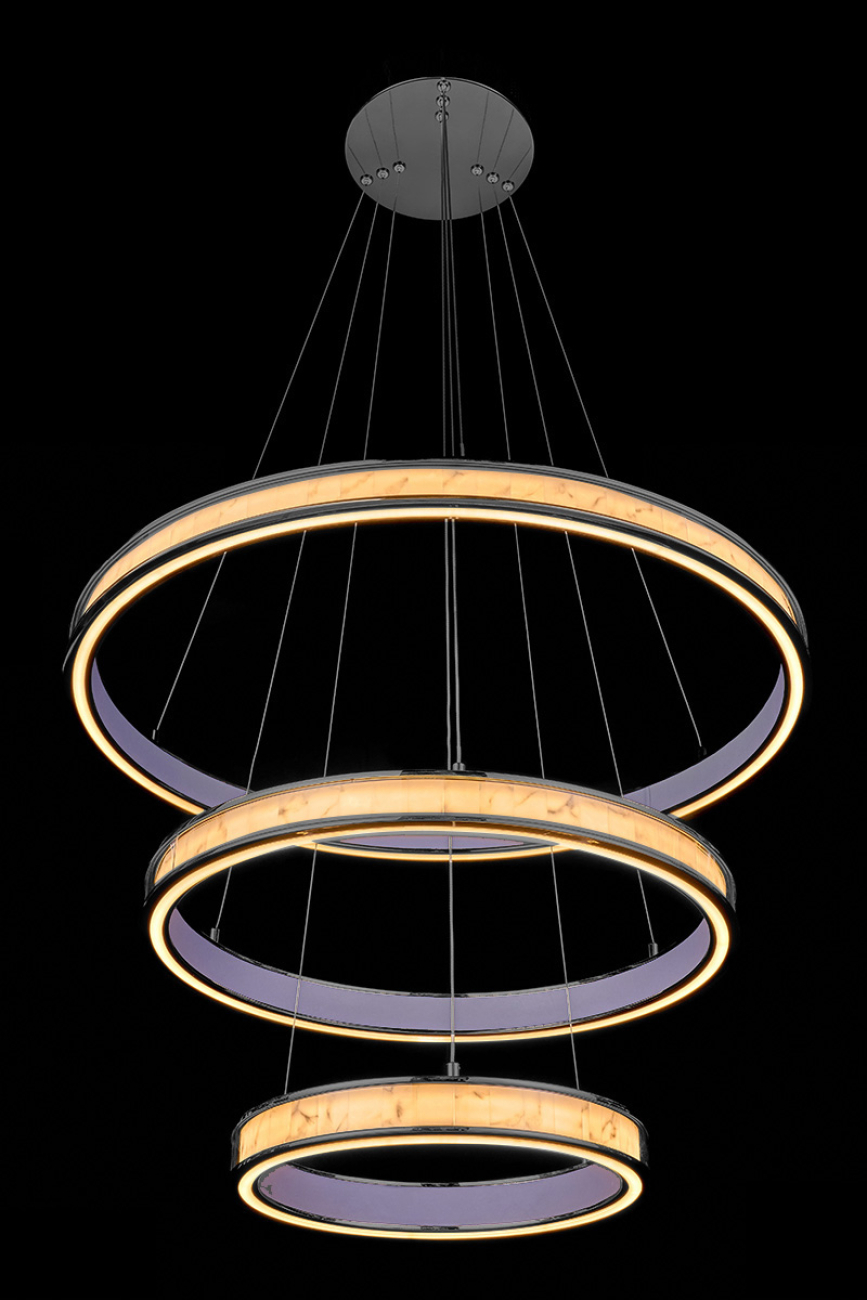 Подвесная люстра christine le7702/800-3k black chrome