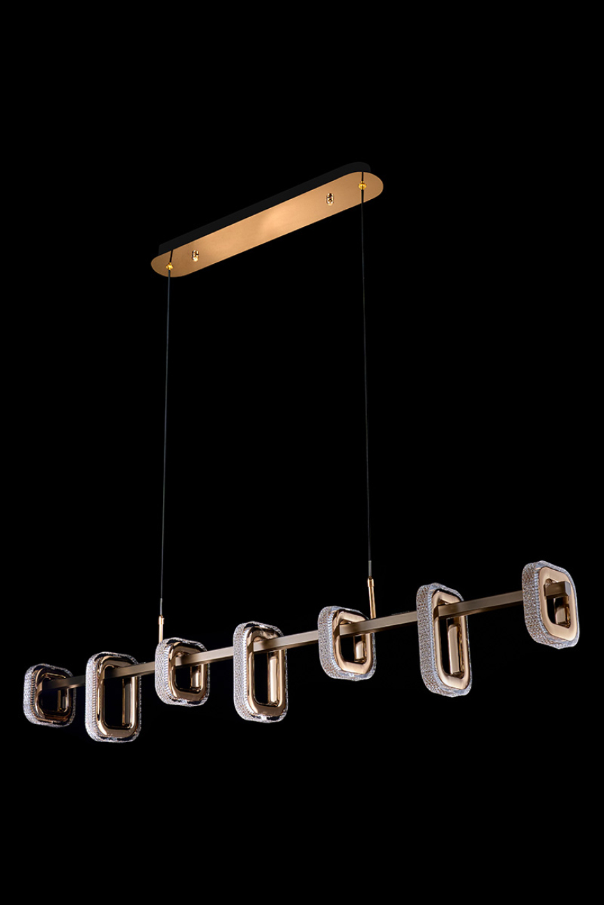 Подвесная люстра theona le7701/7l grey/gold