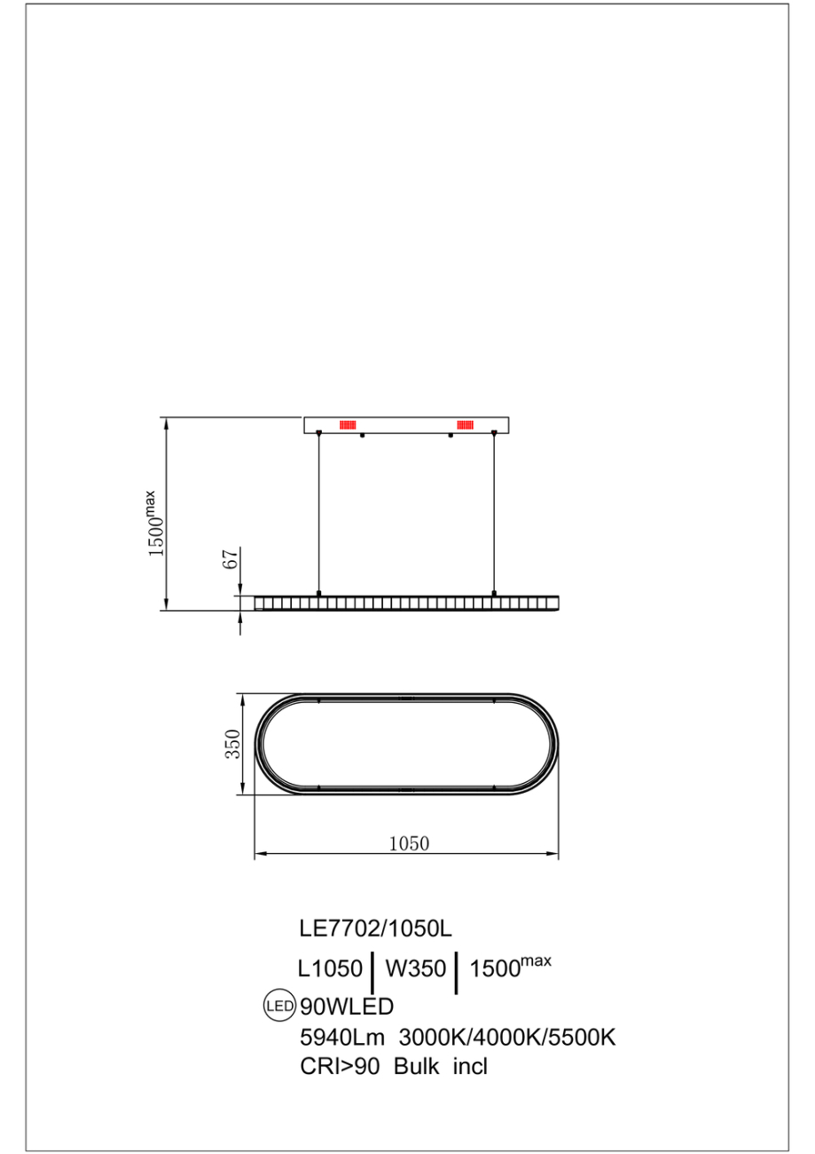 Подвесная люстра christine le7702/1050l black chrome