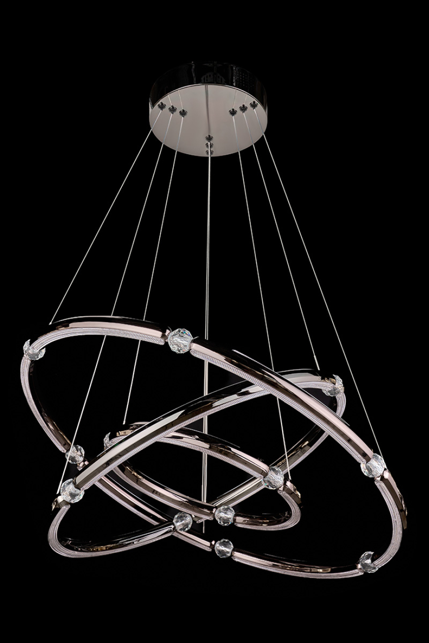 Подвесная люстра ani le7710/800-3k black/chrome