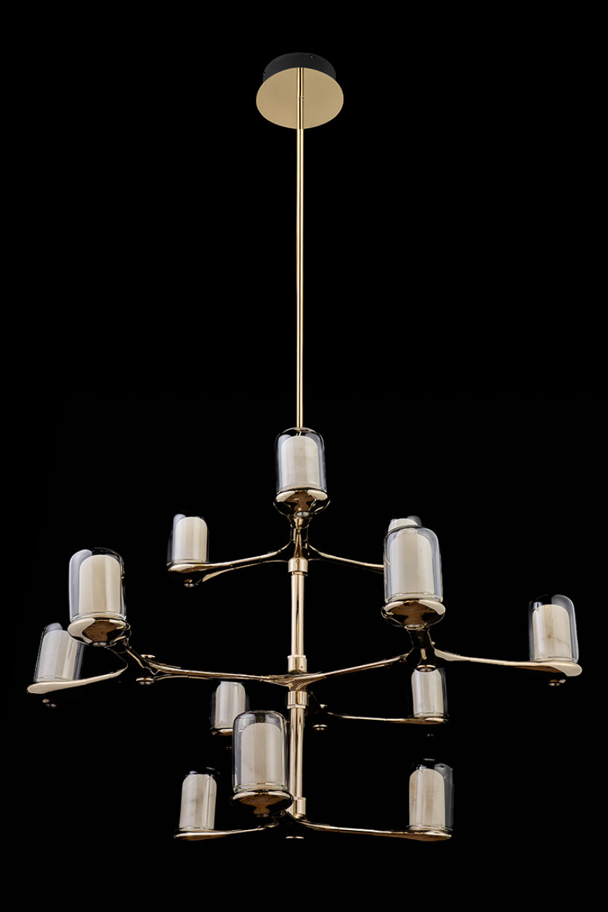 Подвесная люстра barbara le7908/3+6+3 gold