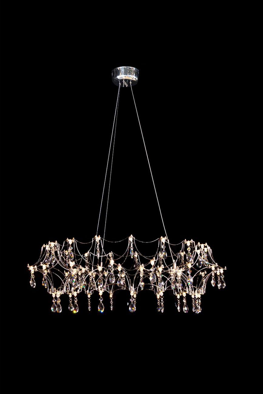 Подвесная люстра thea le3035/800 ch/tr