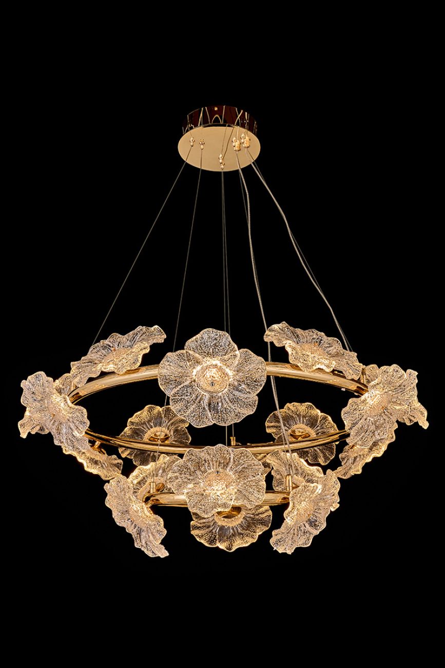 Подвесная люстра violetta le3018/800q-2k gd