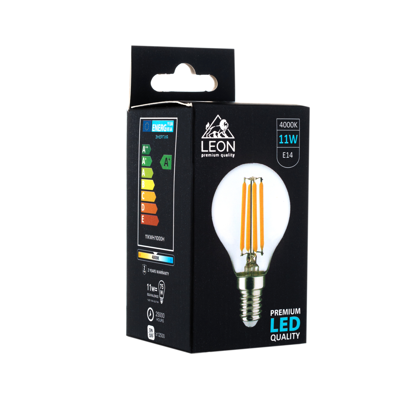 Светодиодная лампа leon le-g45-11w-4000k-e14/cl