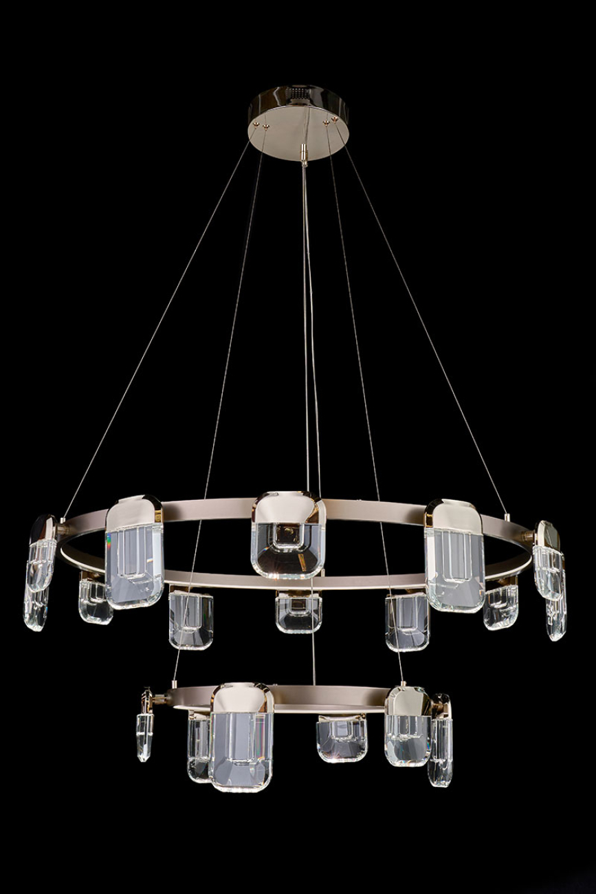 Подвесная люстра natali le7771/12+6 gold