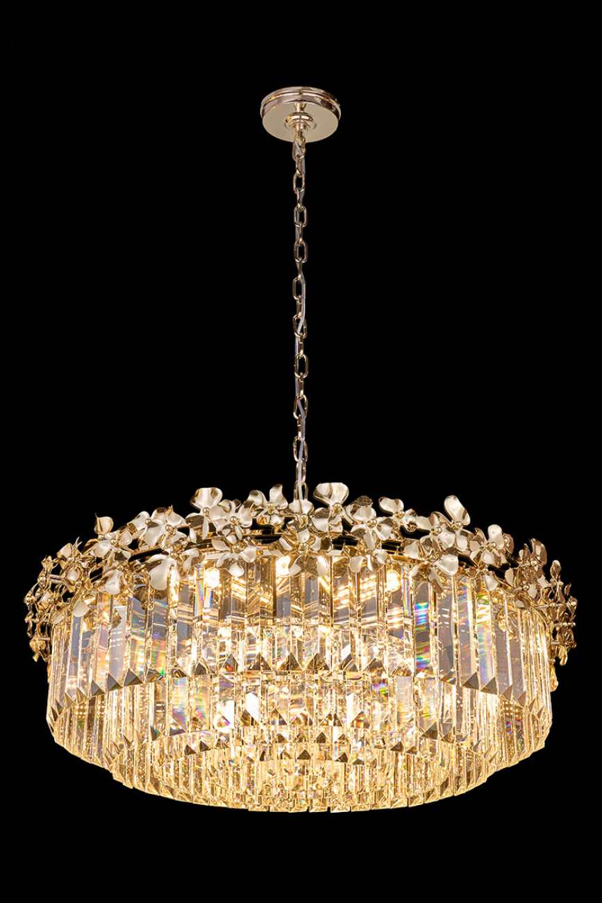 Подвесная люстра zara le3060/800 gd