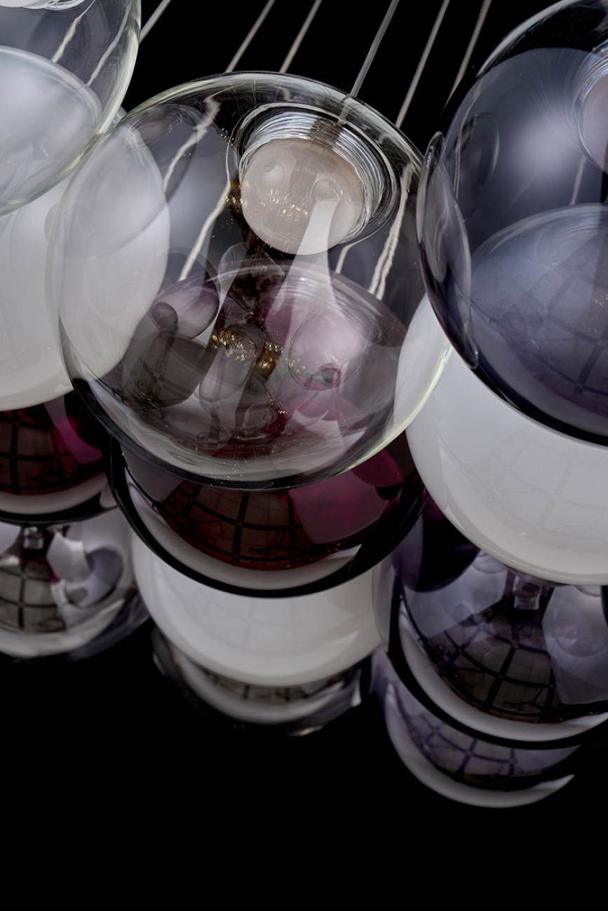 Подвесная люстра molecule le7723/19 chrome