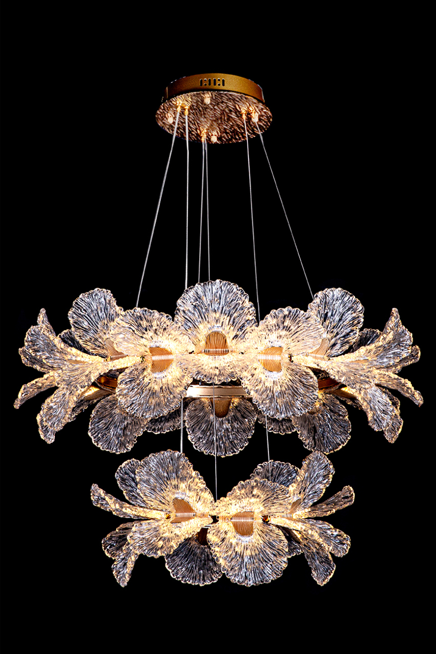 Подвесная люстра jardin le3032/800-2k gd/sh