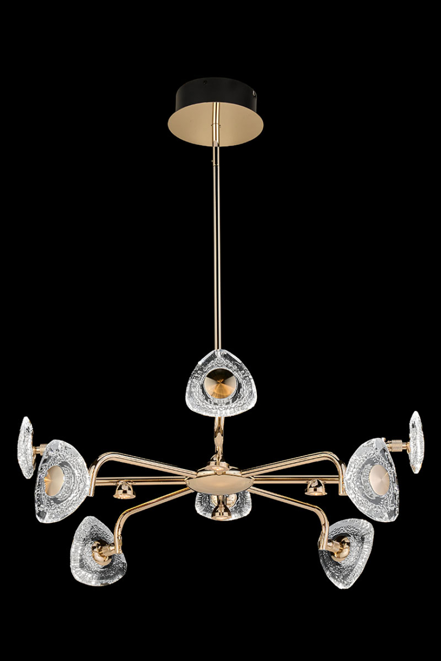 Подвесная люстра iris le7913/8g gold