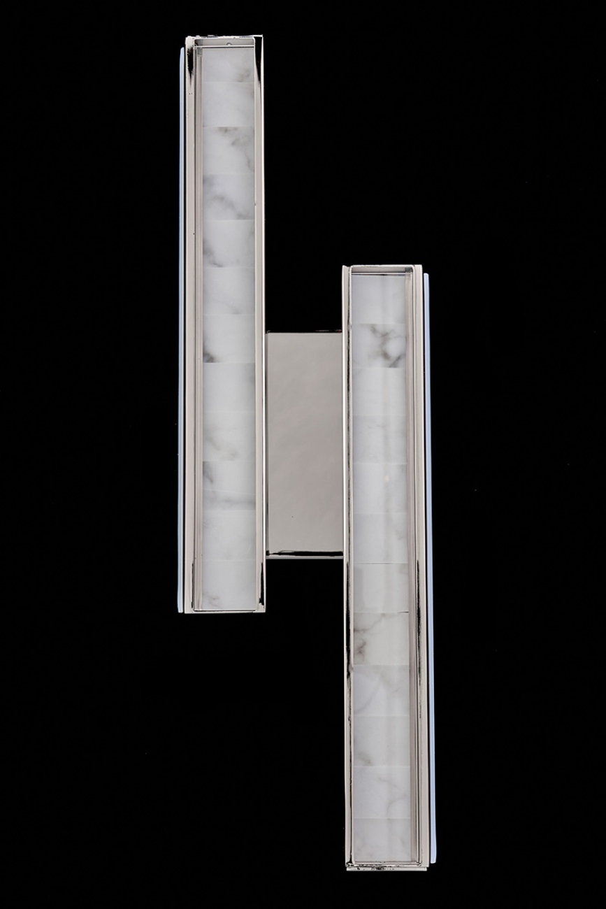 Бра christine le7702/2w black chrome