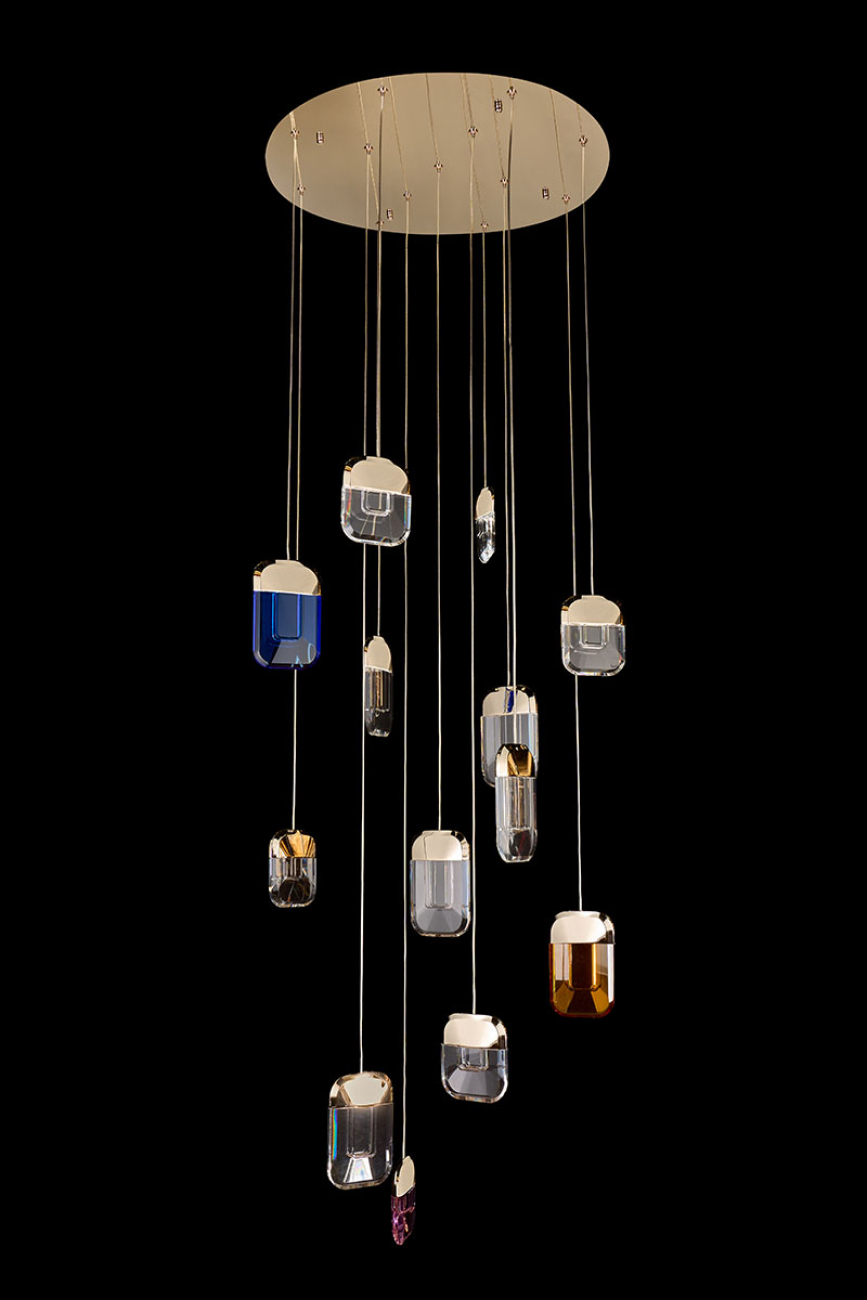 Подвесная люстра natali le7771/13 gold