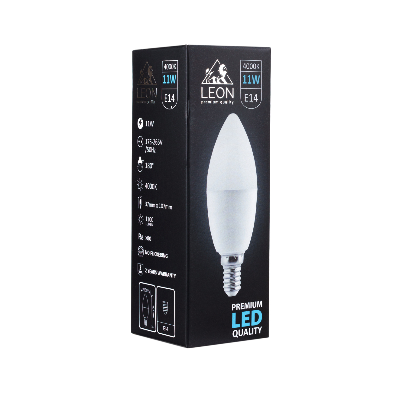 Светодиодная лампа leon le-c35-11w-4000k-e14