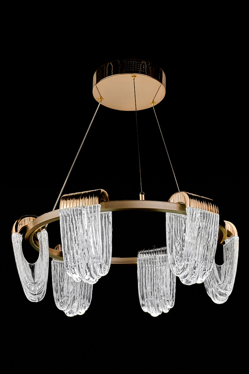 Подвесная люстра cascade le7717/6 gold