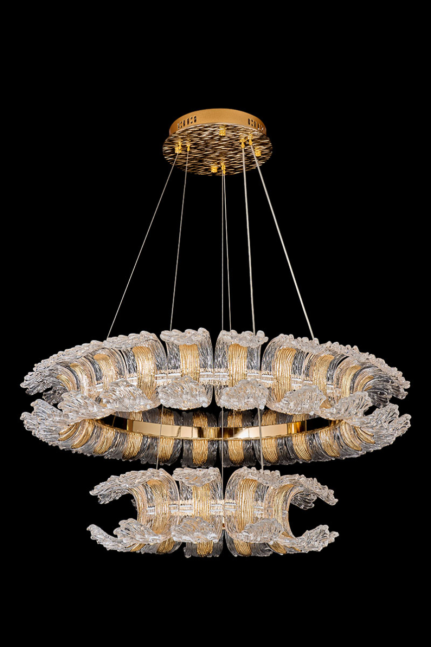 Подвесная люстра moana le3050/800-2k gd