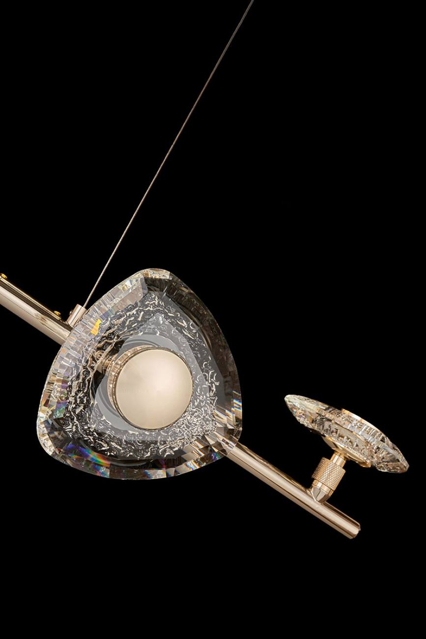 Подвесная люстра iris le7913/6l gold