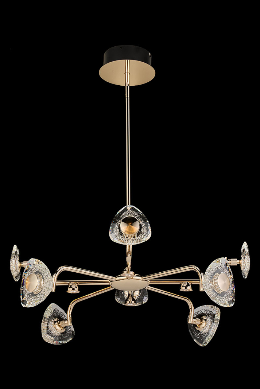 Подвесная люстра iris le7913/8g gold
