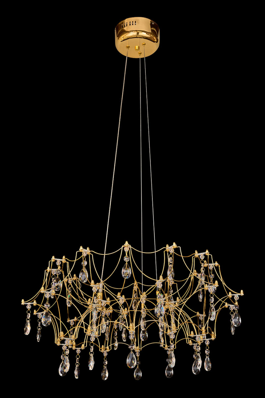 Подвесная люстра thea le3035/600 gd/tr