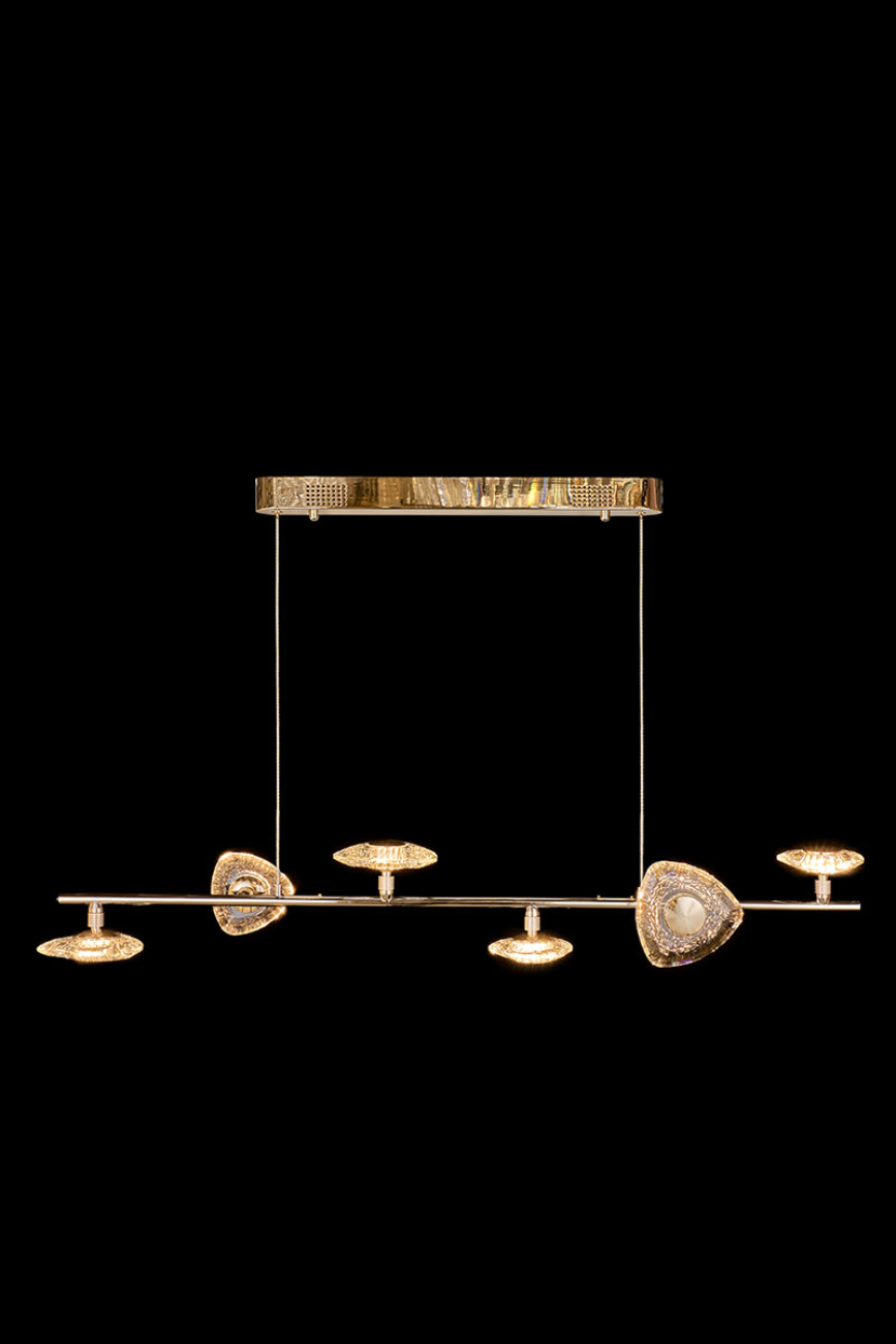 Подвесная люстра iris le7913/6l gold