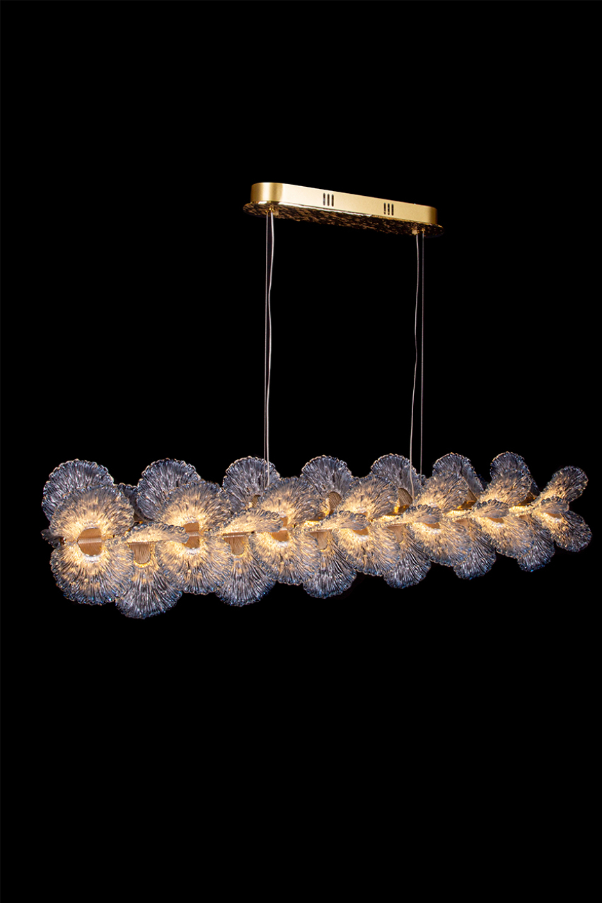 Подвесная люстра jardin le3032/1260 gd/sh blue