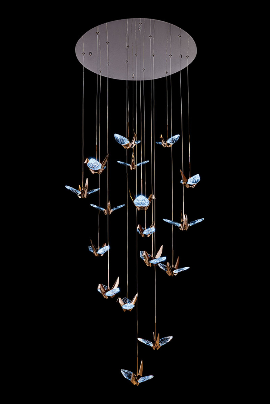 Подвесная люстра alma le7706/17 black chrome