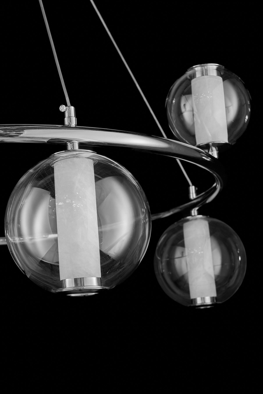 Подвесная люстра aurore le7703/6 chrome