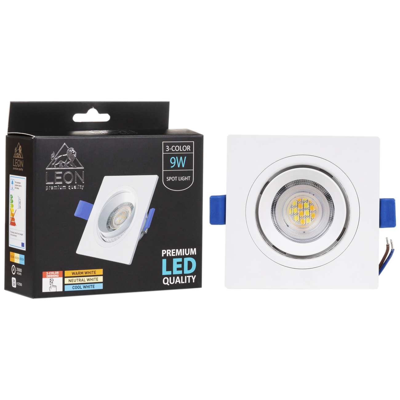 Точечный светильник leon le-sps-9w 3000k & 4000к & 6500k