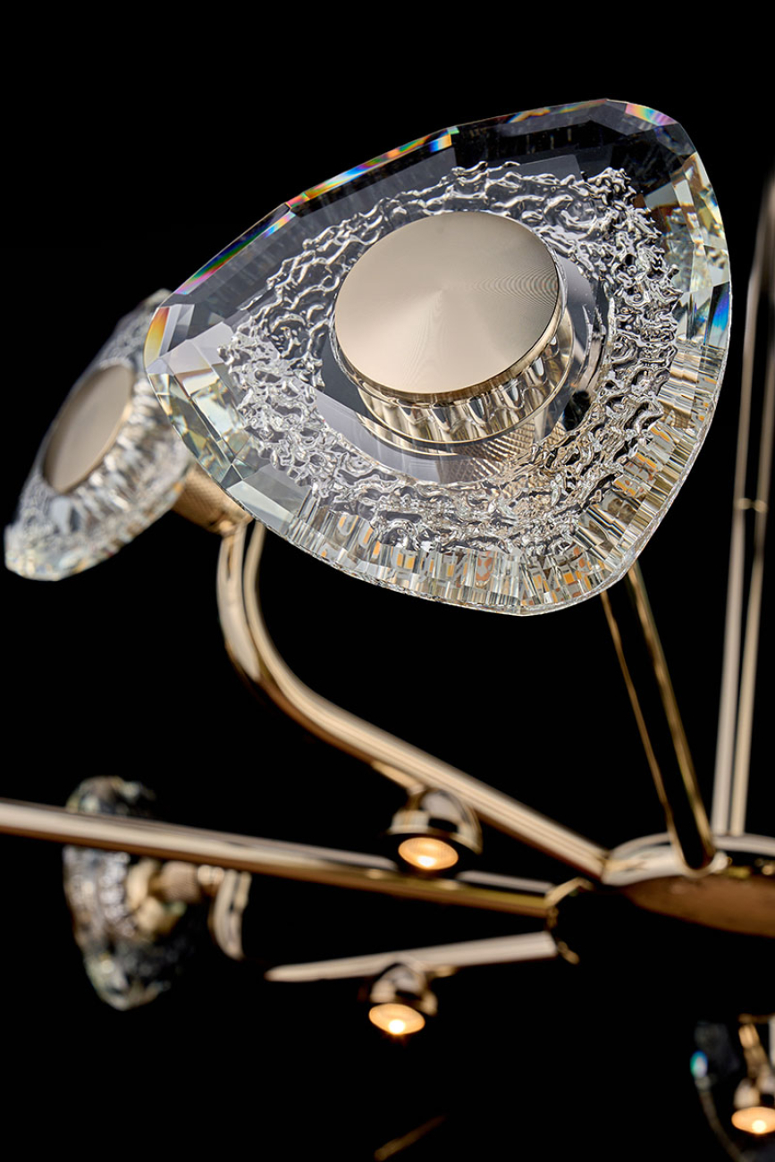 Подвесная люстра iris le7913/8g gold