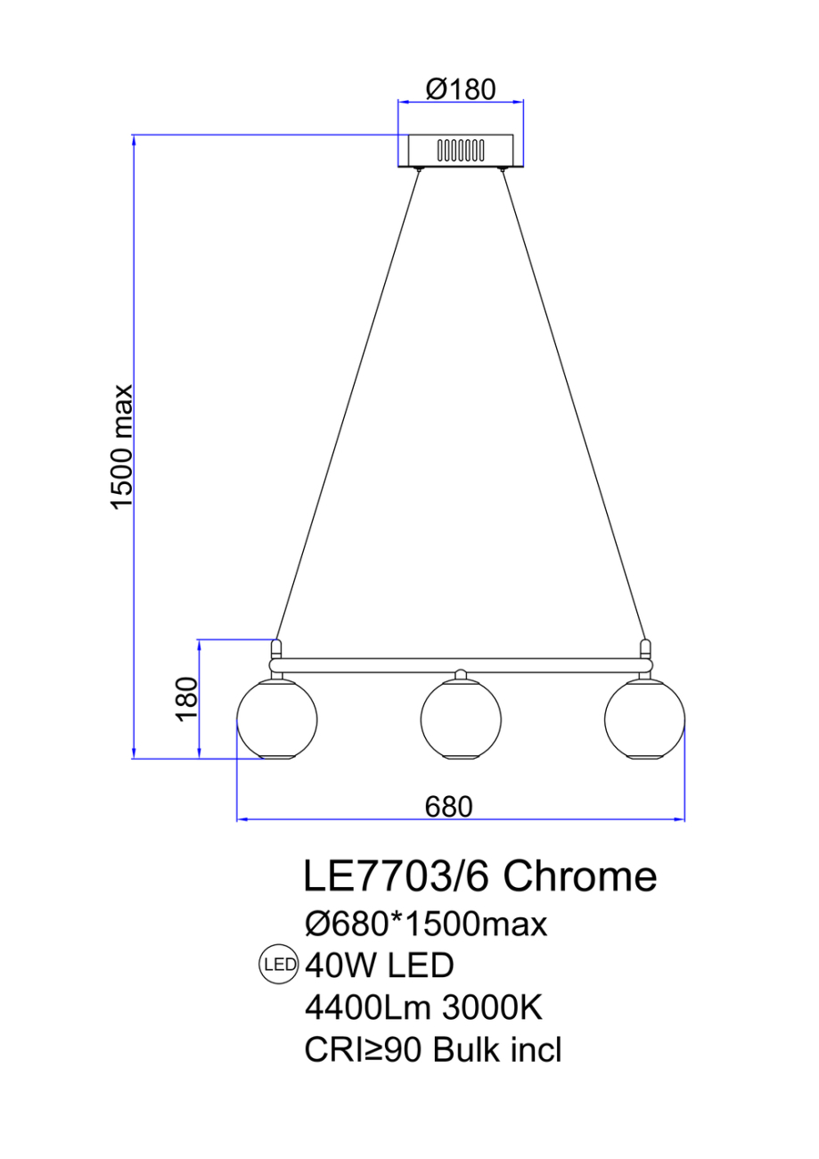 Подвесная люстра aurore le7703/6 gold